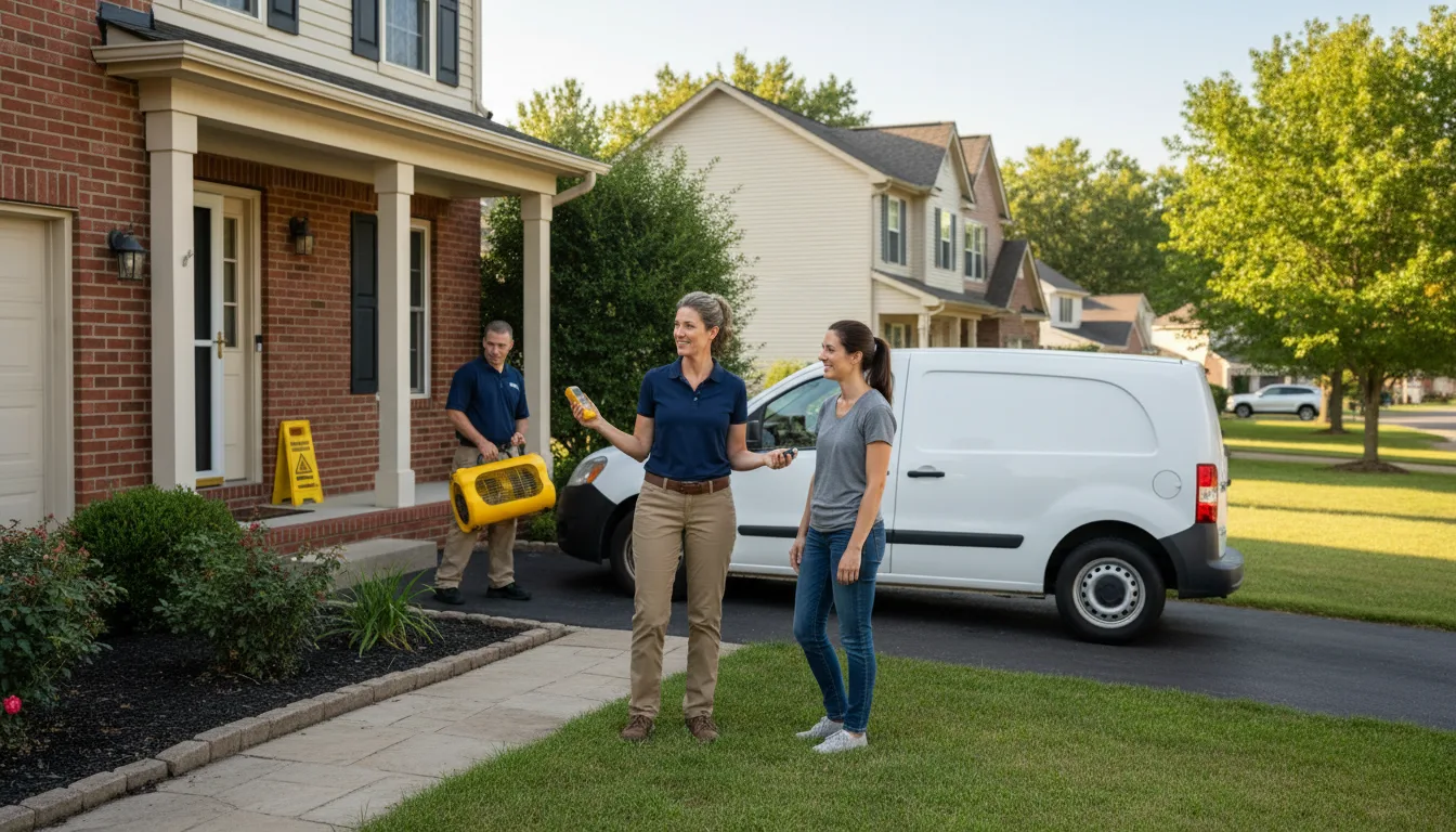 Residential water damage restoration in Lucedale, MS